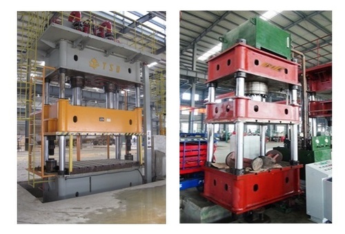 Double action sheet drawing hydraulic press