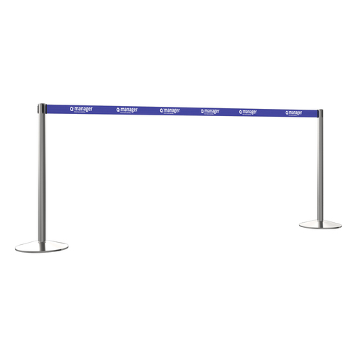 Retractable Belt Post in Stainless Steel