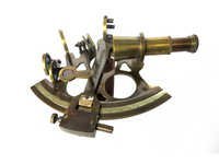 Antique Solid Brass Sextant