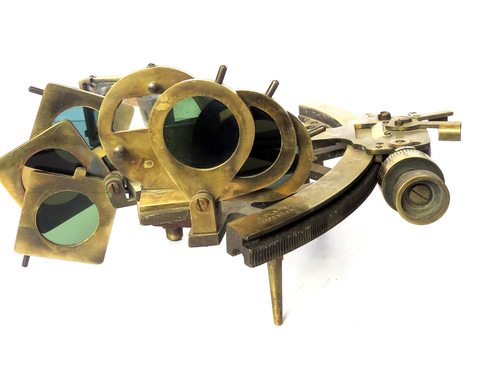 Brass Micrometer Sextant By Nautical Mart Inc.