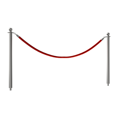 Rope Posts in Stainless Steel - Floor Socket