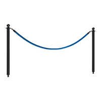 Powder Coated Classic Rope Posts - Floor Socket