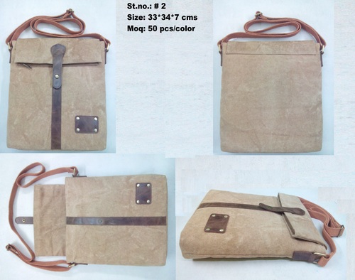 Canvas Messenger Satchel Bag