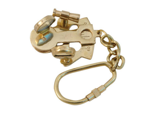 Brass Sextant Keychain