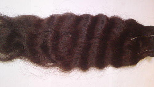 WEAVY BROWN MACHINE WEFT