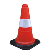 Traffic Cone With Rubber Base