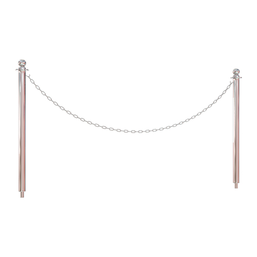 Chain Posts in Stainless Steel - Floor Socket