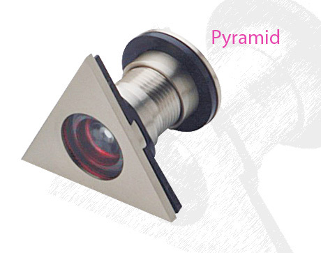Pyramid Type Brass Door Viewer