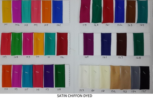SATIN CHIFFON DYED
