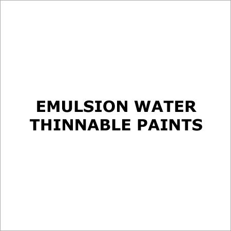 Emulsion Water Thinnable Paints