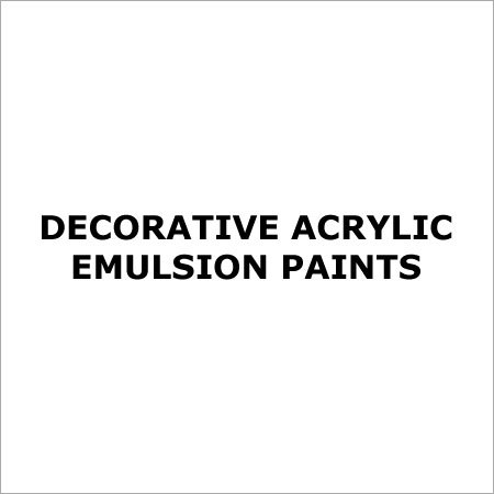 Decorative Acrylic Emulsion Paints