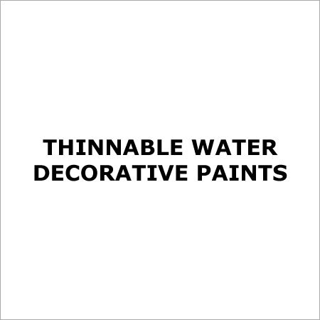 Thinnable Water Decorative Paints