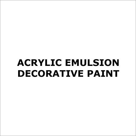 Acrylic Emulsion Decorative Paint