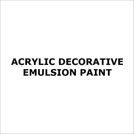 Acrylic Decorative Emulsion Paint