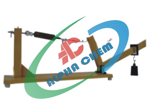 Bell Crank Lever on Wooden Base