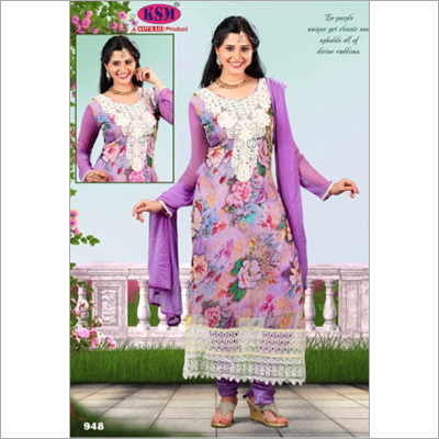 Purple Digital Printed Kurties