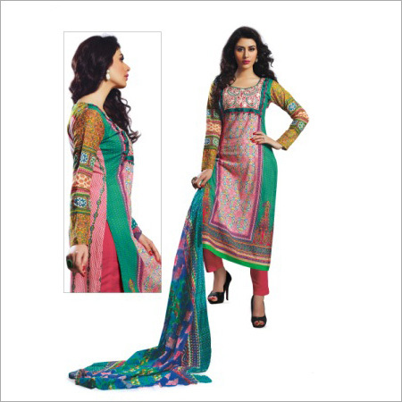 Ladies Dress - Multi Color Casual Printed Ethnic Wear | Available in L, XL, XXL with Full Sleeves