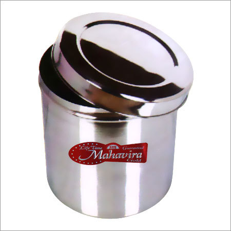 Stainless Steel Round Container - Durable and Sturdy Design | Ideal for Storing Rice, Pulses, and Groceries in Large Quantities