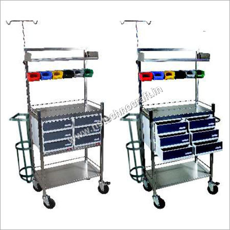 Crash Cart Trolley Dimension(L*W*H): 940 X 490 X 1535 Millimeter (Mm)