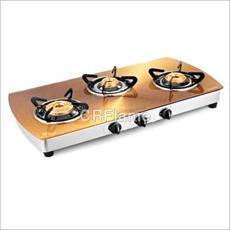 SS 3 Burner Copper Gas Stove