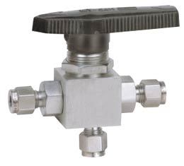 Panel Mounting THREE WAY Ball Valve