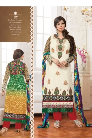 Ladies Indian Suits Decoration Material: Lace