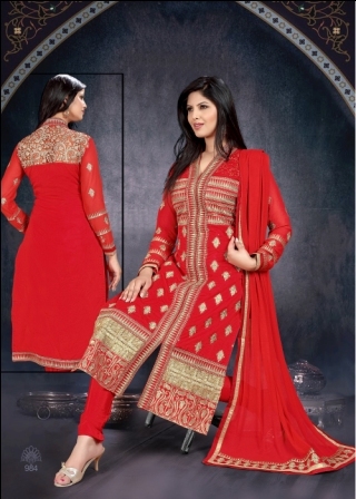 Red Anarkali Salwar Suit