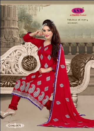 Indian Red Dress Material