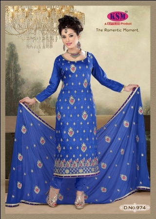 Blue Indian Dress Material