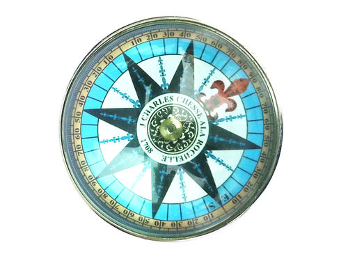 Aluminum Flat Desktop Compass