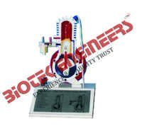 Sectional Working Model of 2 Stroke Petrol Engine