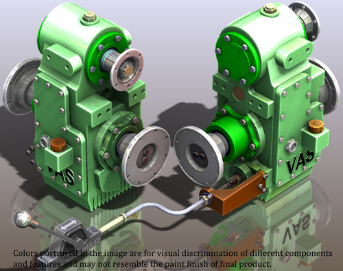 V3 SH ME PTO GEAR BOX FOR 160 HP FIRE FIGHTING VEHICLES
