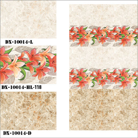 Flower Printed Wall Tiles