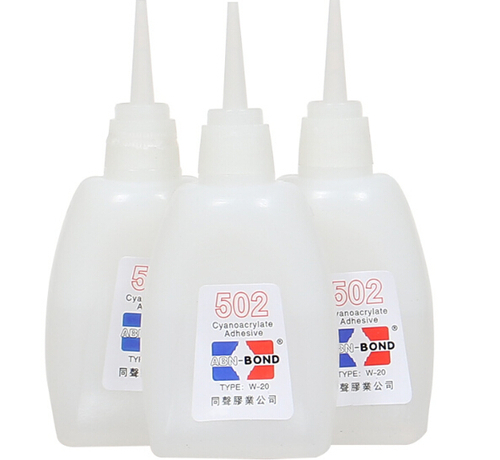 Super glue for rubber plastic and metal