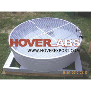 Open Pan Evaporimeter - Galvanized Steel, 50 Liters Capacity, 1000 mm Diameter, 250 mm Height | Accurate Readings, Durable Design, Weather Resistant, User-Friendly