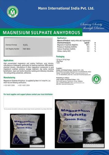 Magnesium Sulphate Anhydrous