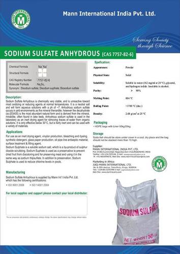 Sodium Sulphate Anhydrous