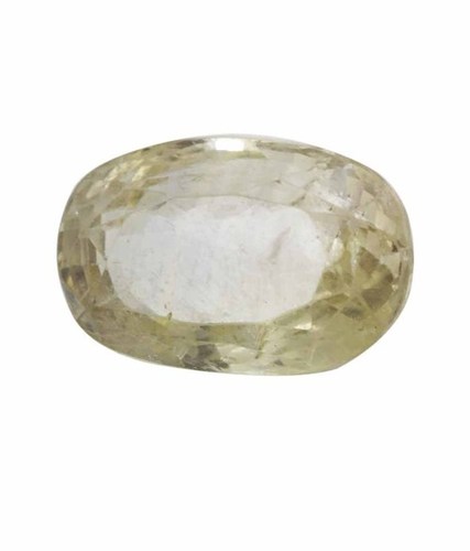 Yellow Sapphire Gemstone - 6.23 Ct, 12.35x8.05x6.13 mm, Oval Mixed Cut | Natural Sri Lankan, Yellow, Jupiter, Prosperity, Happiness