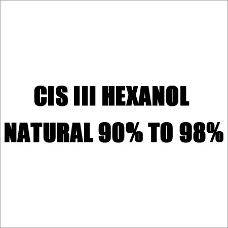 CIS III Hexanol Natural 90% To 98%