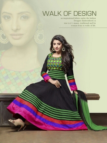 GEHNA COTTON ANARKALIS - Cotton, Black, 10 Pc Album | Stylish, Comfortable, Trendy, Elegant Design