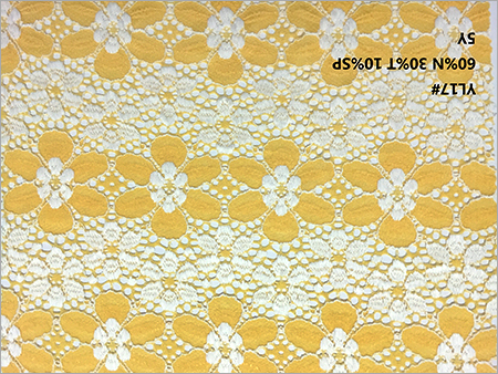 Floral Jacquard Nylon Stretch Lace