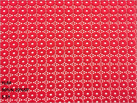 Dotted Jacquard Nylon Stretch Lace