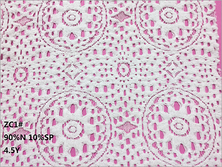 Geometric Jacquard Nylon Stretch Lace