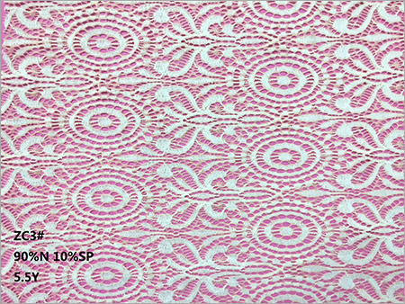 Geometric Jacquard Nylon Stretch Lace