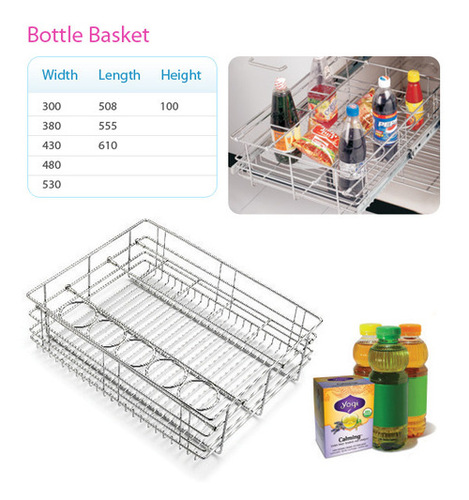 SS Bottle Basket Large