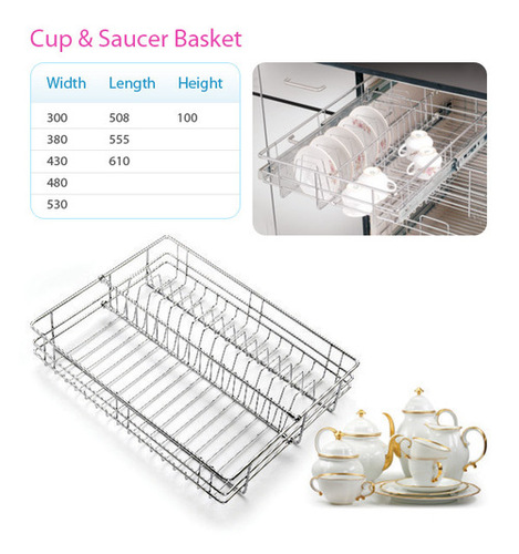 SS Cup and Saucer Basket