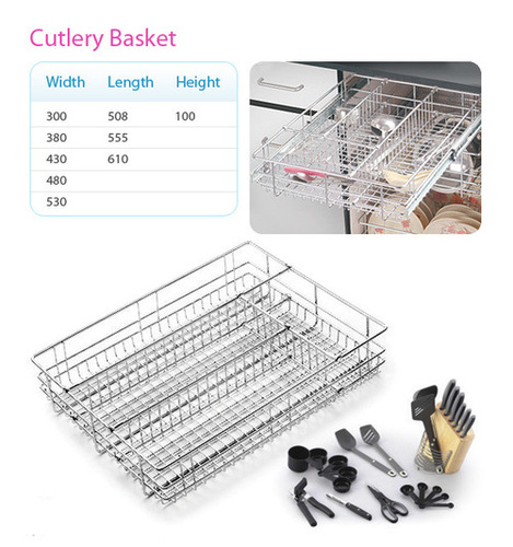 Stainless Steel Cutlery Basket