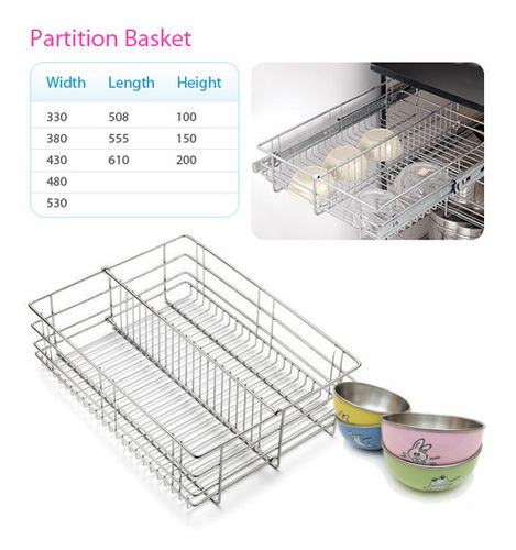 Stainless Steel Partition Basket