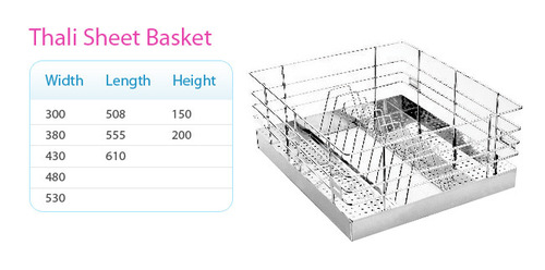 SS Thali Sheet Basket