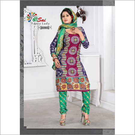 Unstitched Cotton Salwar Kameez